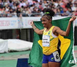 Rayane Silva conquista a medalha de prata na prova dos 100 metros T13