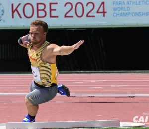 Multimedalhista alemão Niko Kappel, campeão mundial do lançamento de peso F41