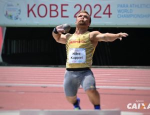 Multimedalhista alemão Niko Kappel, campeão mundial do lançamento de peso F41